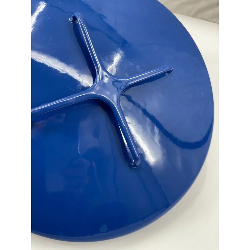 Dansk Vintage Blue Enamelware Dutch Oven Replacement Lid - Pot Lid Only 12